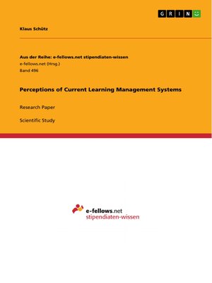 cover image of Perceptions of Current Learning Management Systems